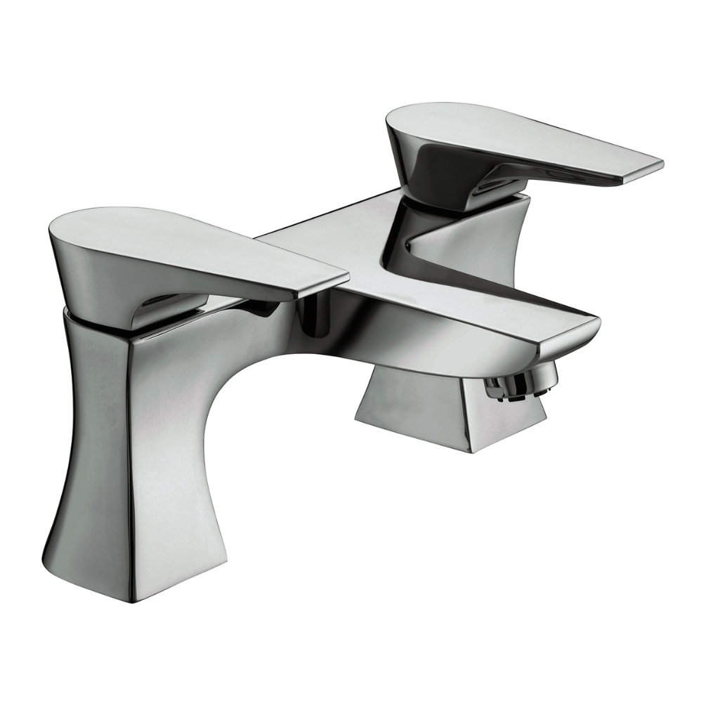 Cut out image of the Bristan Hourglass Chrome Deck Mounted Bath Filler